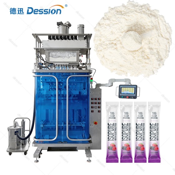 High-Speed Multi-Lane Powder Stick Packing Machine with Auger Filler
